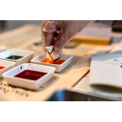 ふるさと納税 茅ヶ崎市 [染色キット] みやこ染 和紙の手染めキット (鮮やかな5色)