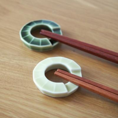 ふるさと納税 瑞浪市 【美濃焼】miyama.のごはん茶碗M・Lペア　箸置き付　グリーン |  | 03