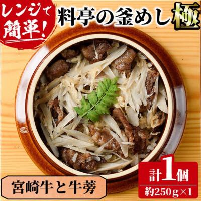 ふるさと納税 門川町 料亭の釜めし・極[宮崎牛と牛蒡]