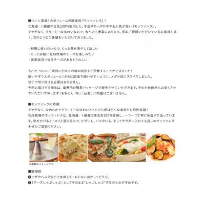 ふるさと納税 音更町 花畑牧場　メダルモッツァレラチーズ　1kg |  | 02