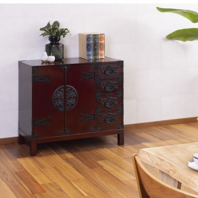 ふるさと納税 利府町 仙台箪笥 三尺キャビネット 拭き漆塗り KC-323 (お申込書返送後1ヵ月〜4ヵ月程度でお届け)