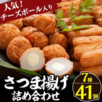 ふるさと納税 姶良市 さつま揚げ7種類(計41個入)詰め合わせセット[田中かまぼこ店]a002