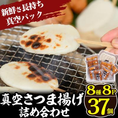 ふるさと納税 姶良市 真空さつま揚げ8種類8パック詰め合わせ(計37個入り)[田中かまぼこ店]a166