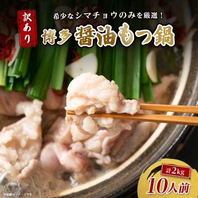 ふるさと納税 大野城市 訳あり!博多醤油もつ鍋　10人前(2人前×5セット) | 