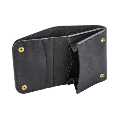 ふるさと納税 豊岡市 豊岡財布 Haaki Leather ミニ財布 HLW302 ネロの画像