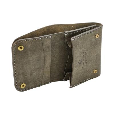 ふるさと納税 豊岡市 豊岡財布 Haaki Leather ミニ財布 HLW302 グリージオの画像