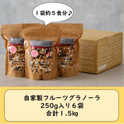 ふるさと納税 あわら市 自家製 フルーツグラノーラ 250g×6袋(計1.5kg)《配合や素材にこだわり1つ1つ手作り!》