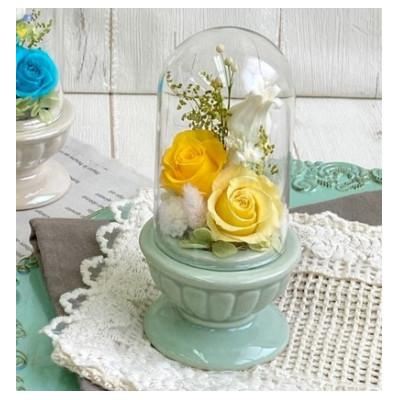 ふるさと納税 春日部市 プリザーブドフラワーアレンジ[美羽(みう)/イエロー]春日部市 シュガーパイン