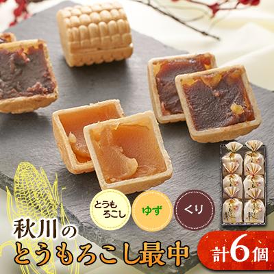 ふるさと納税 あきる野市 秋川のとうもろこし最中(6個入)[お茶ぞっぺの中島屋(あきる野の匠)]