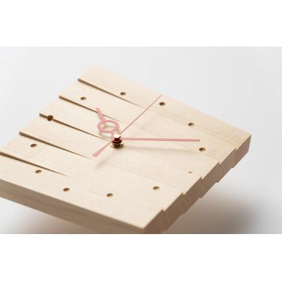 ふるさと納税 東川町 「掛け時計 大」メープル【0035-010-02】