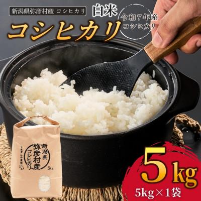 ふるさと納税 弥彦村 新潟県弥彦村石井農園 令和7年産コシヒカリ[白米 5kg]