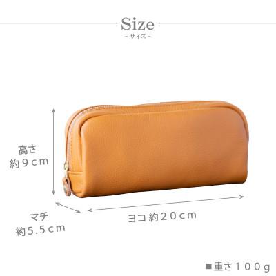 ふるさと納税 和泉市 【本革 ポーチ】日本製 レザー 化粧ポーチ 牛革 小物入れ【apo-06cs-GG】 |  | 02