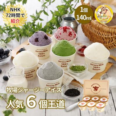 ふるさと納税 伊達市 自社牧場直営ジャージーアイスクリーム人気6種各1個 計6個の王道セット
