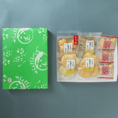 ふるさと納税 宇都宮市 手焼きせんべい5種詰め合わせ(餃子、醤油、黒胡椒、黒胡麻、七味)|[大越米菓店]