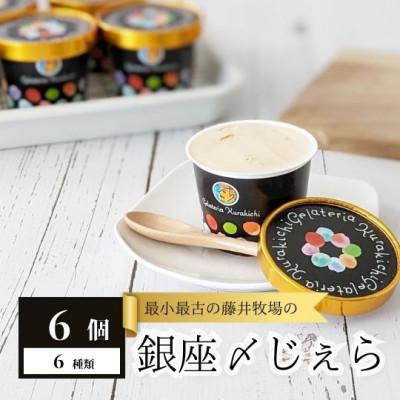 ふるさと納税 周南市 最小最古の藤井牧場の銀座〆じぇら(6個セット)