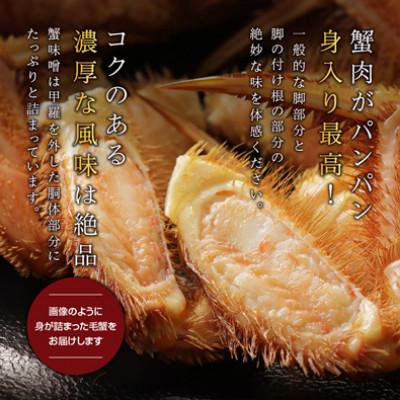 ふるさと納税 稚内市 2026年新物【ボイル済み急速冷凍】身がパンパンに詰まった毛ガニ800g〜1kg(超大サイズ)×1尾 |  | 02
