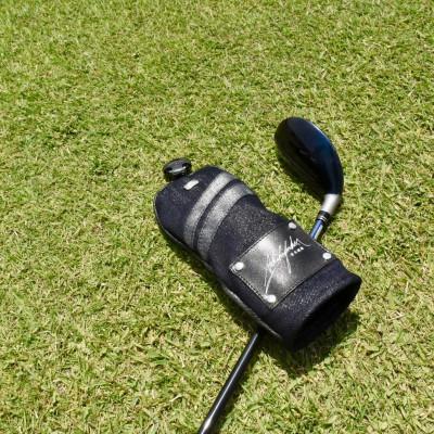 ふるさと納税 井原市 [シルバーデニム/銀糸デニム]ゴルフクラブヘッドカバー「LUX」 フェアウエイウッド・ユーティリティ