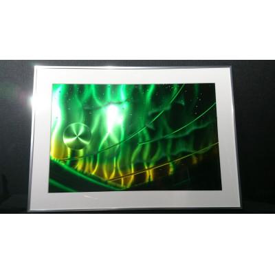 ふるさと納税 美濃加茂市 金属 絵画 | スピンアート [オーロラ]