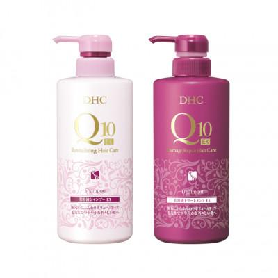 ふるさと納税 茂原市 DHC Q10美容液 シャンプー EX&amp;トリートメント EX 本体セット