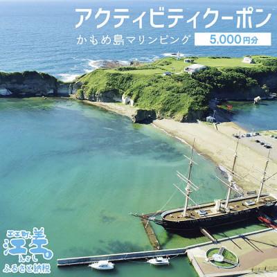 ふるさと納税 江差町 [かもめ島マリンピング]アクティビティクーポン[5,000円分]