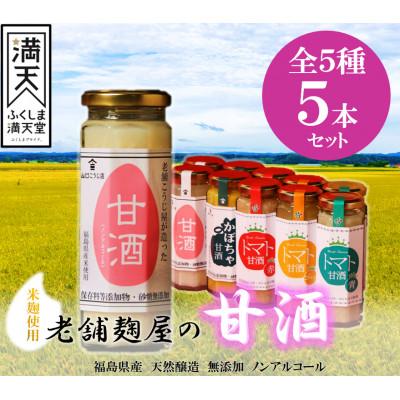 ふるさと納税 中島村 中島村の農産物を使用した甘酒5本セット