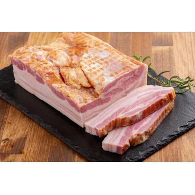 ふるさと納税 鹿追町 北海道十勝産 豚のバラ肉ベーコン(ブロック) 約1kg