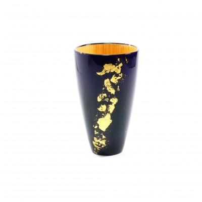 ふるさと納税 越谷市 タンブラー 青 純金箔 天然木 軽量 ギフトBOX入りの画像