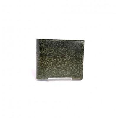 ふるさと納税 高知市 [Sea Green]Ocean Leather 二つ折り財布[ブリ][BX071-04]