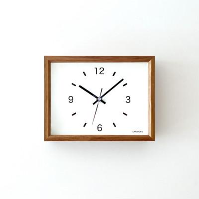 ふるさと納税 郡上市 掛け・置き時計 KATOMOKU Dual use clock 2 km-53B 木製 インテリア |  | 02