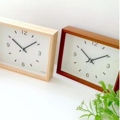 ふるさと納税 郡上市 掛け・置き時計 KATOMOKU Dual use clock 2 km-53B 木製 インテリア |  | 03