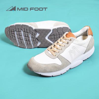 ふるさと納税 大和郡山市 ミッドフット 25.5cm WHITE(ホワイト) レザースニーカー 紳士靴 牛革 MF001JM