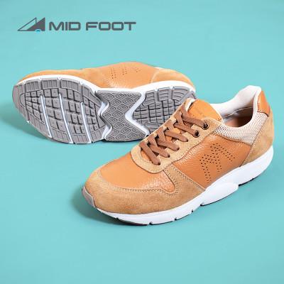 ふるさと納税 大和郡山市 ミッドフット 23.0cm BEIGE(ベージュ) レザースニーカー 婦人靴 牛革 MF001JL