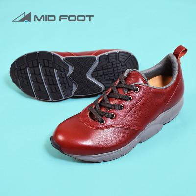 ふるさと納税 大和郡山市 ミッドフット 23.0cm WINE(ワイン) レザースニーカー 婦人靴 牛革 MF002JL