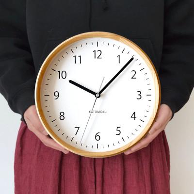 ふるさと納税 郡上市 掛け時計 KATOMOKU Muku clock 4 km-57N　木製 無垢 インテリア |  | 03