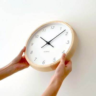 ふるさと納税 郡上市 KATOMOKU Muku clock 7 ナチュラル km-60NA 木製