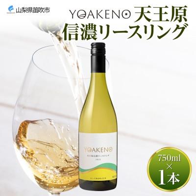 ふるさと納税 笛吹市 山梨県 YOAKENO 天王原信濃リースリング 750ml×1本 白ワイン 辛口 モンデ酒造 笛吹市