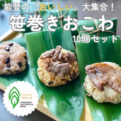 ふるさと納税 能登町 冷凍笹巻きおこわ 10個セット