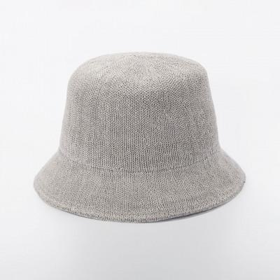 ふるさと納税 春日部市 埼玉県春日部市発 株式会社よこい たためる麻混バケットハット グレー YO-BR014-GY 1点