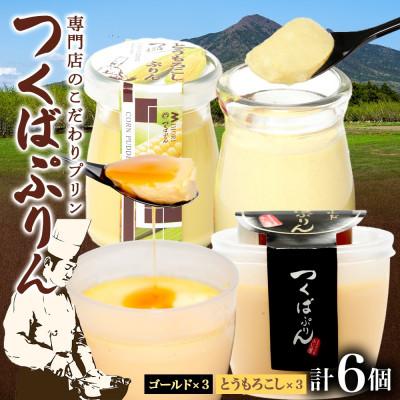 ふるさと納税 桜川市 ゴールドぷりん &amp; とうもろこしぷりん 各3個 計6個 ふじ屋 茨城県桜川市