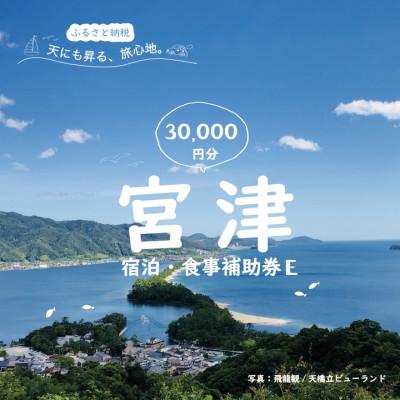 ふるさと納税 宮津市 宮津市内の旅館組合施設利用可能な宿泊・食事補助券E(30,000円分)