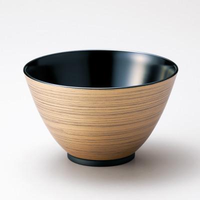 ふるさと納税 鯖江市 越前塗 金刷毛多用大椀 黒 φ14×8.4cm 食洗機・レンジ対応