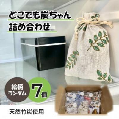 ふるさと納税 さぬき市 どこでも炭ちゃん詰め合わせ(竹炭袋)7個