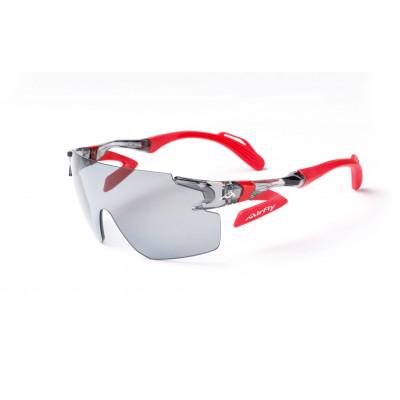 ふるさと納税 鯖江市 鼻パッドのないサングラス「エアフライ」AF302 C1WP/クリアーグレー(偏光グレー)