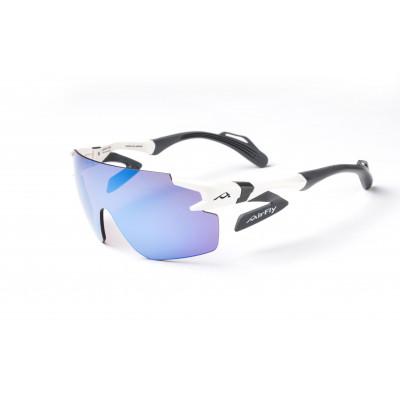 ふるさと納税 鯖江市 鼻パッドのないサングラス「エアフライ」AF302 C5WP/パールホワイト(偏光レンズブルーピンク)