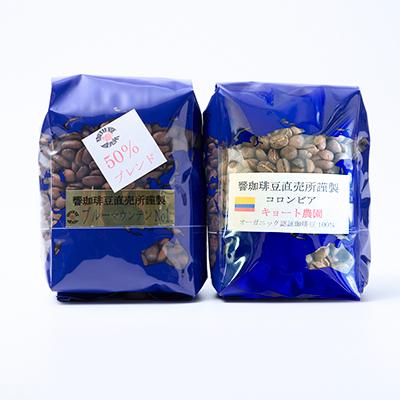ふるさと納税 茨木市 人気の高級豆セット2種!ブルーマウンテンNo1ハーフMIXとコロンビア京都農園各200g_3