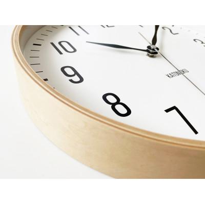 ふるさと納税 郡上市 掛け時計 KATOMOKU Plywood clock km-111NA 曲げ