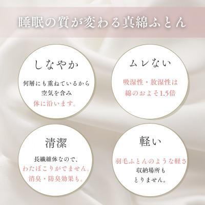 ふるさと納税 亀岡市 ＜京都金桝＞国産 絹(シルク)100% 真綿ふとん