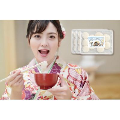 ふるさと納税 真庭市 正月用 12月22〜25日発送 冷凍 丸餅 30個 (10x3) ひめのもち 岡山 蒜山高原