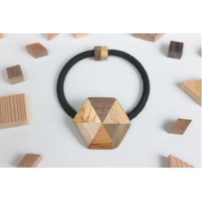 ふるさと納税 日南町 寄木の六角ヘアゴム