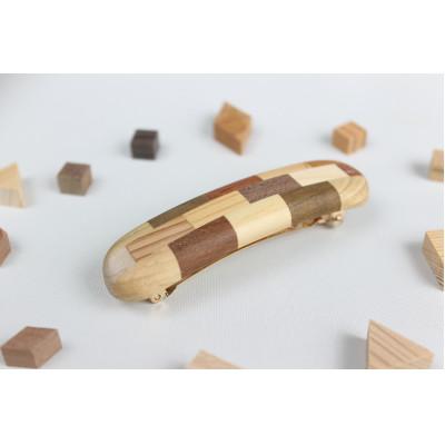 ふるさと納税 日南町 寄木のバレッタ